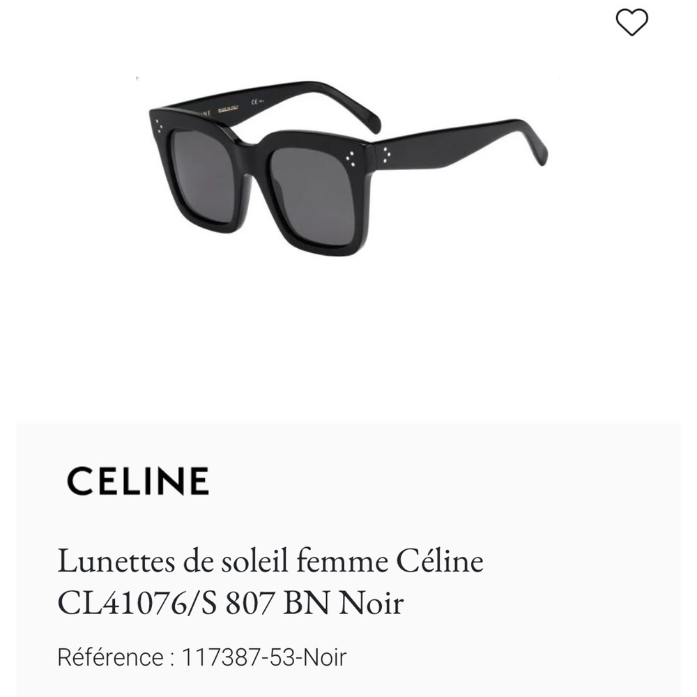 RARE Celine Black Sunglasses - HARD TO FIND